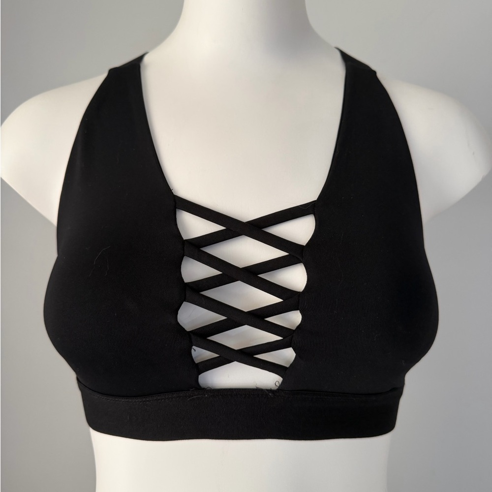 Forever 21 Black Strappy Bralette